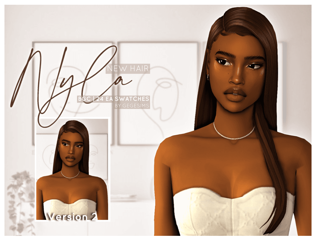 Скриншот мода Прическа Nyla Hairstyle